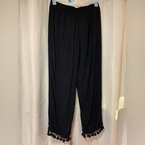 Cute Pom Pom hem pants
